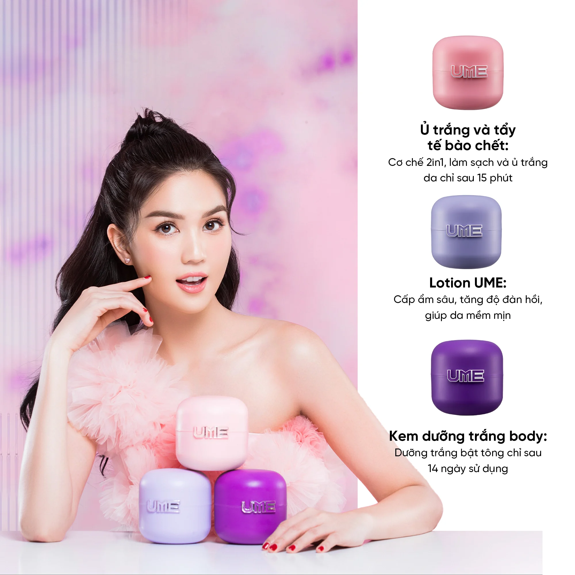 Combo Dưỡng Trắng Da Body - Ủ trắng và tẩy tế bào chết, Lotion, Kem bo