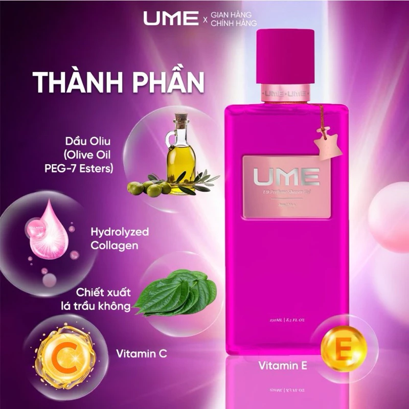  Sữa tắm nước hoa UME (250ml) – Ngọc Trinh